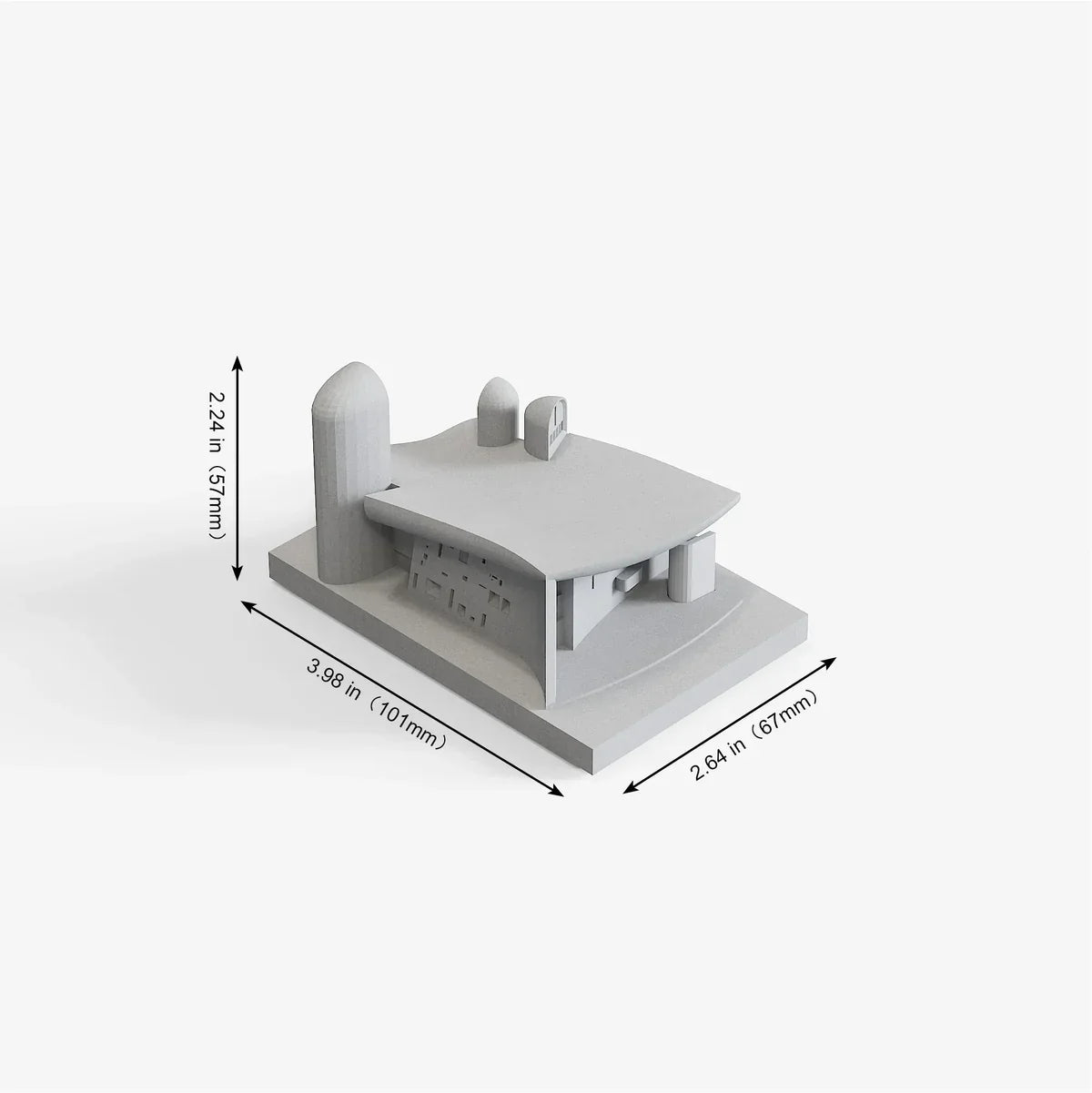 Ronchamp Chapel Concrete Model