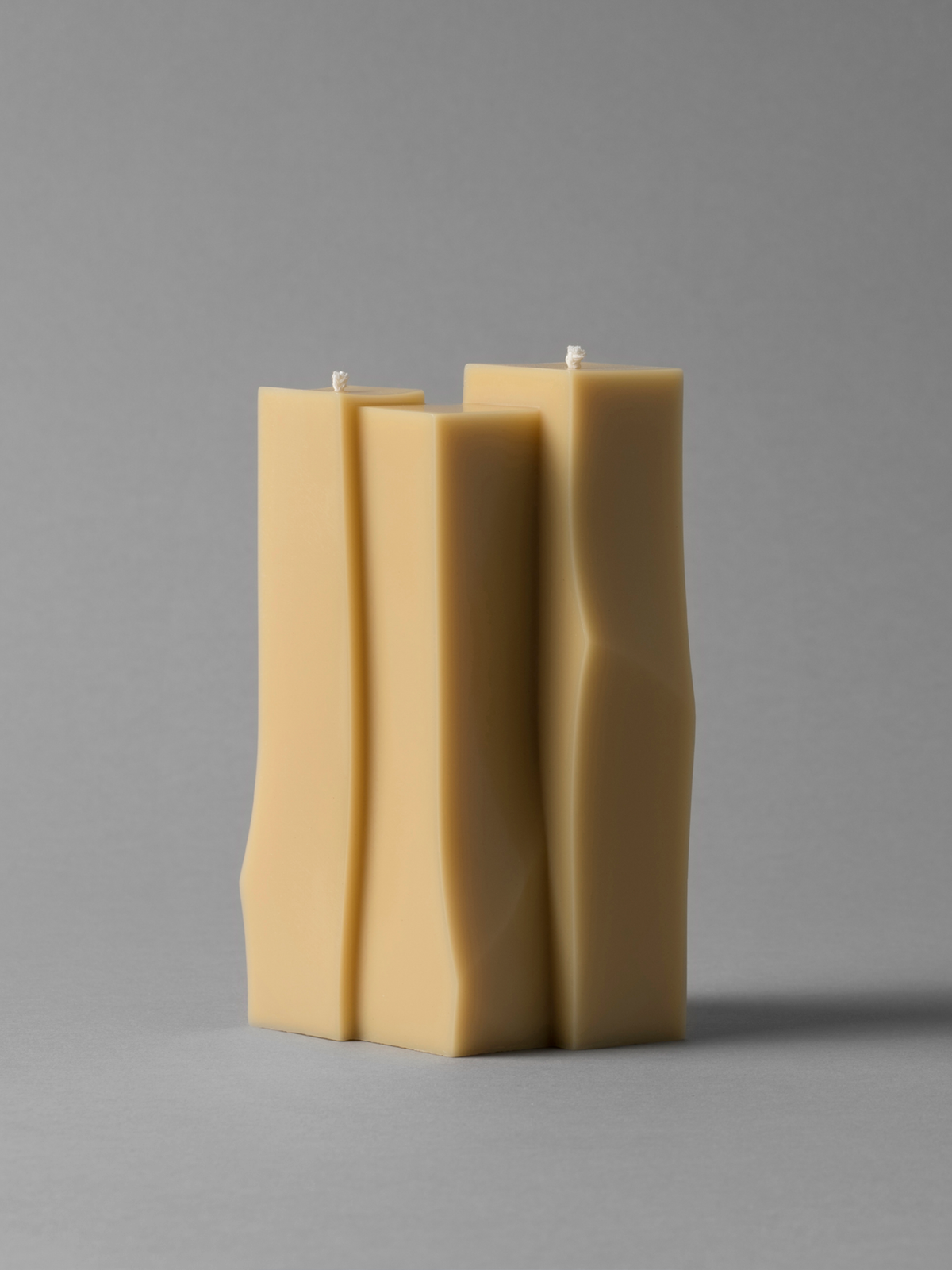 SOAPMAN Vertical Bar Sculpture Candle - Grafting - Khaki