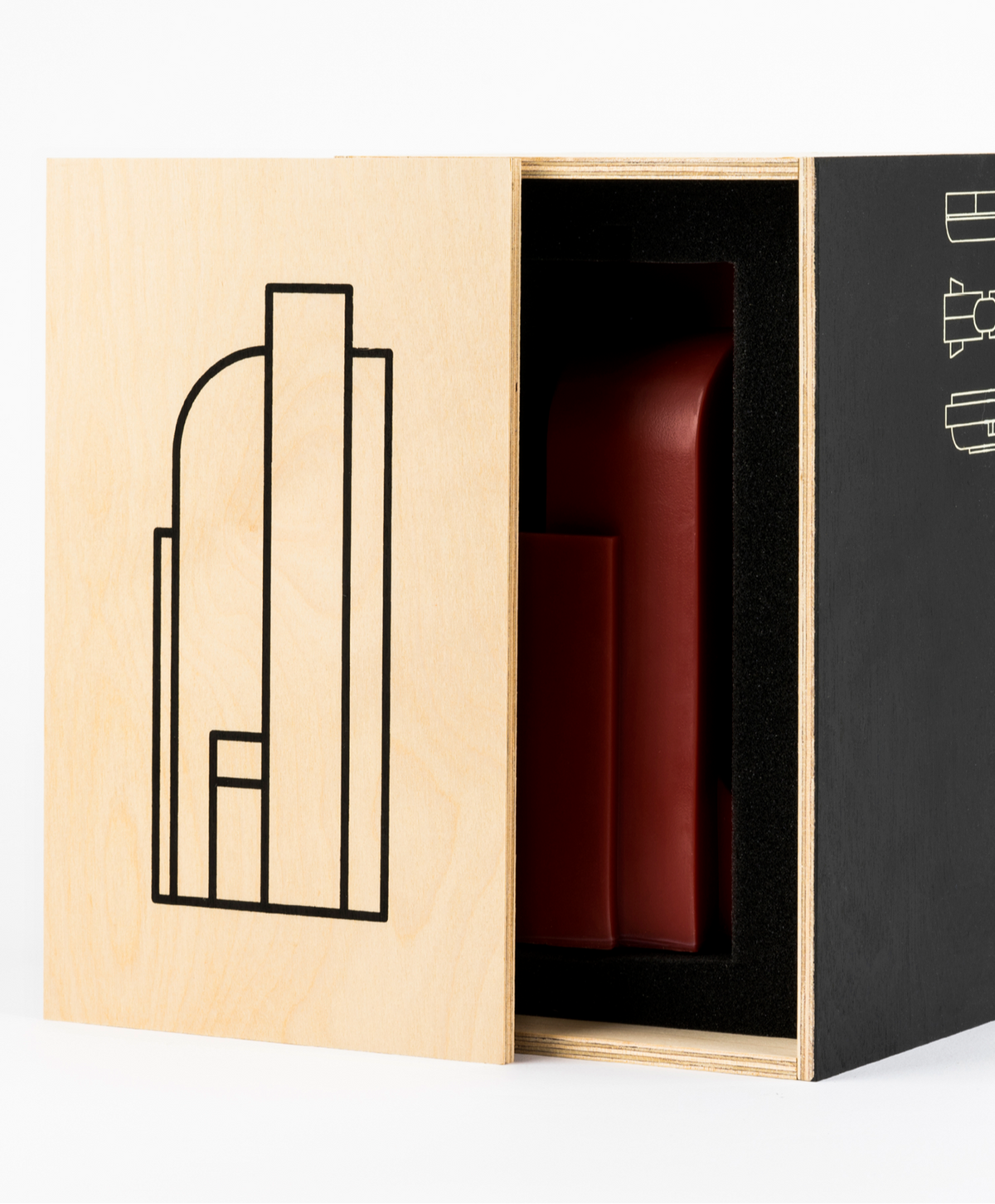 Deconstructivism Candle 8 - Land of Fire - Red