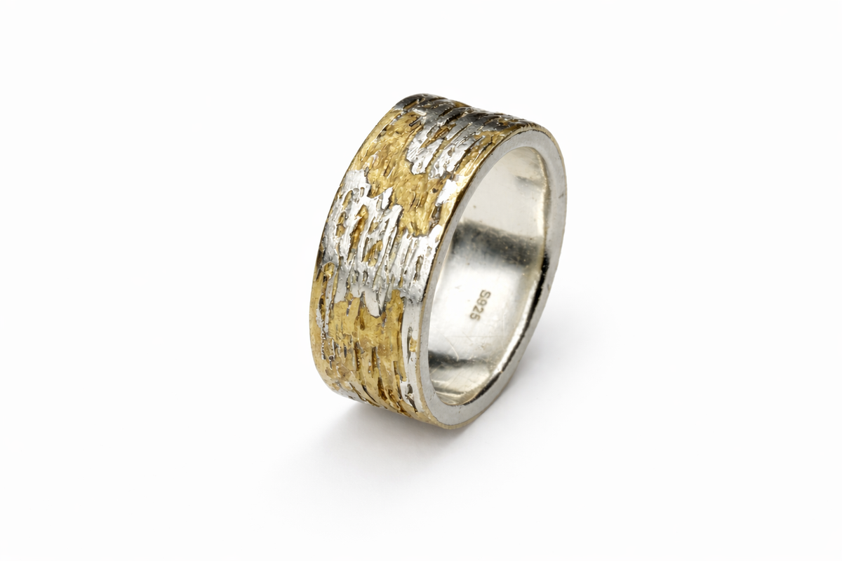SCAB' Ring (Sterling Silver + Brass)
