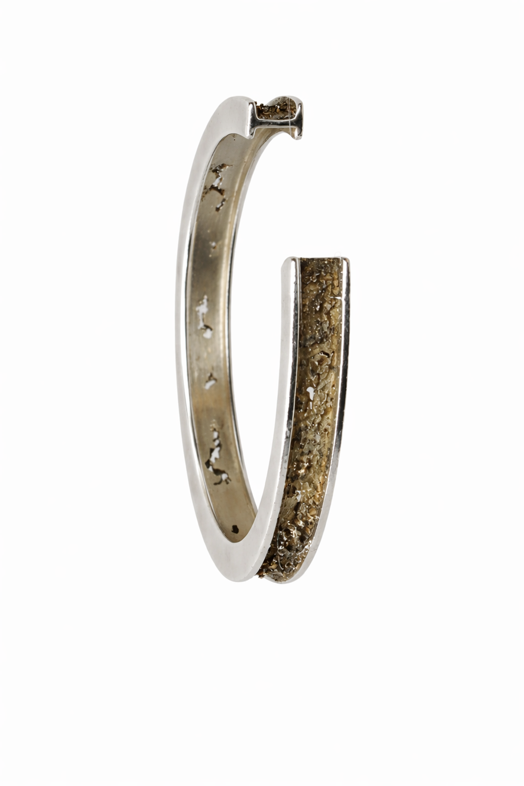 I-Beam Bracelet (Corroded Silver + Gold)