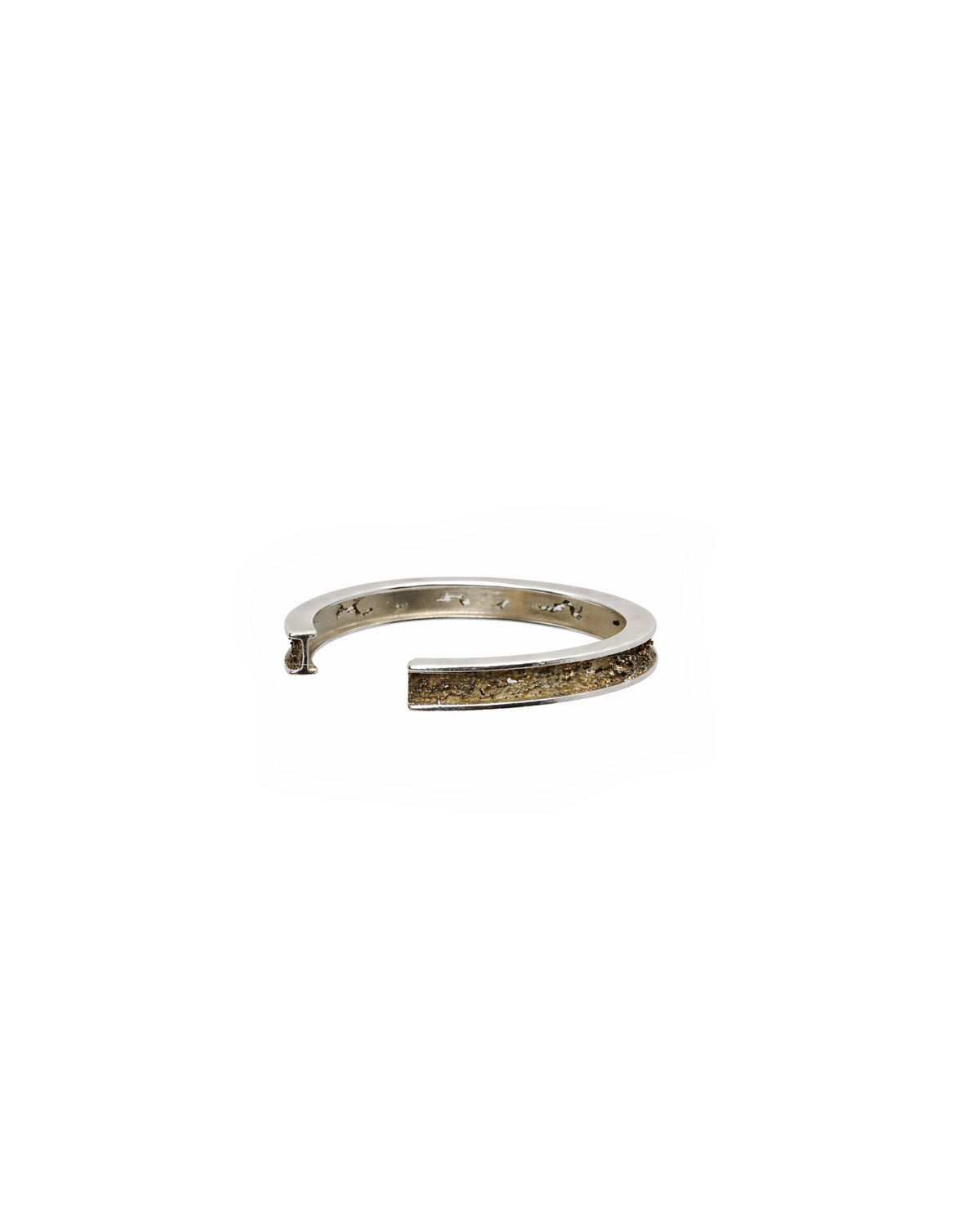 I-Beam Bracelet (Corroded Silver + Gold)