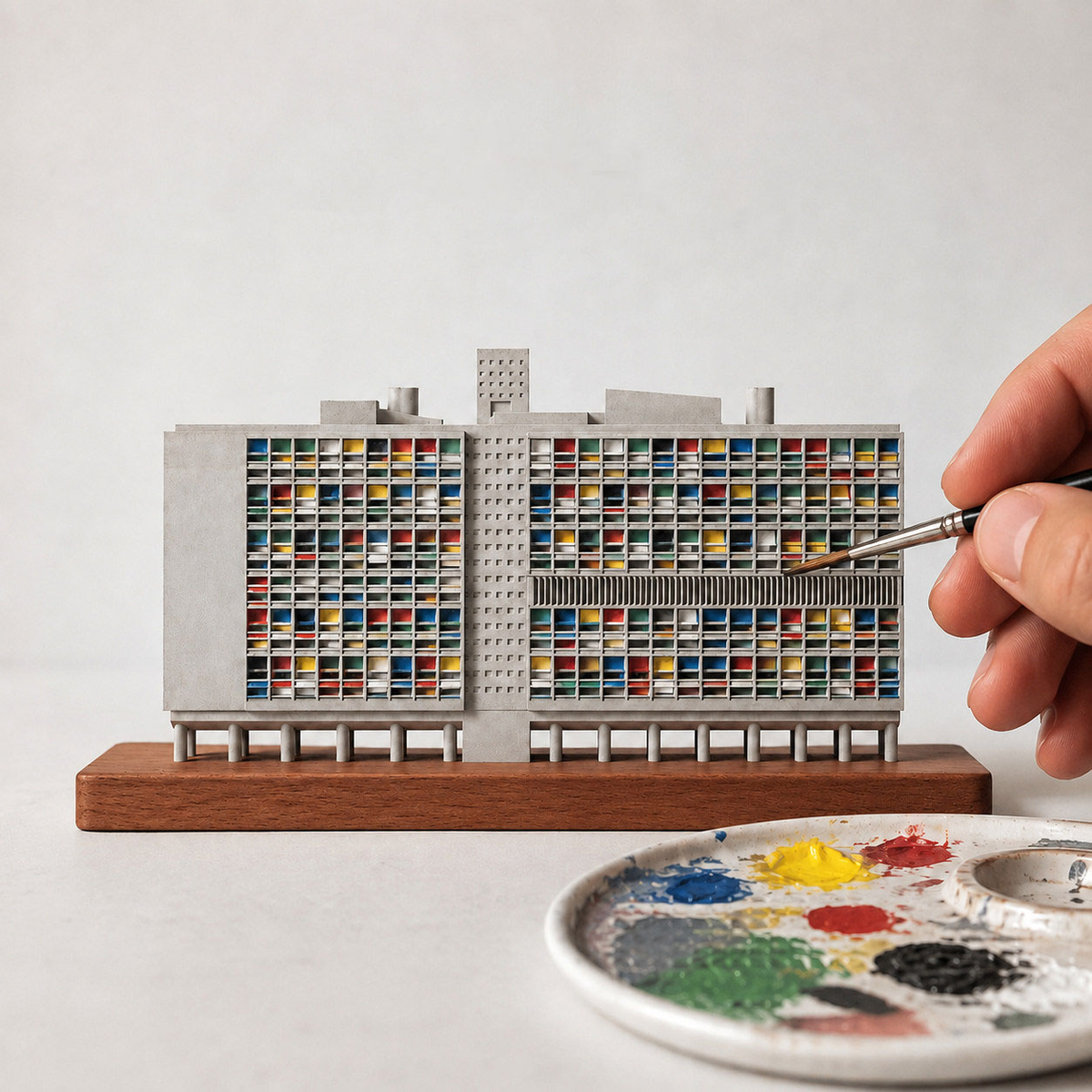 Unité d'Habitation Concrete Model