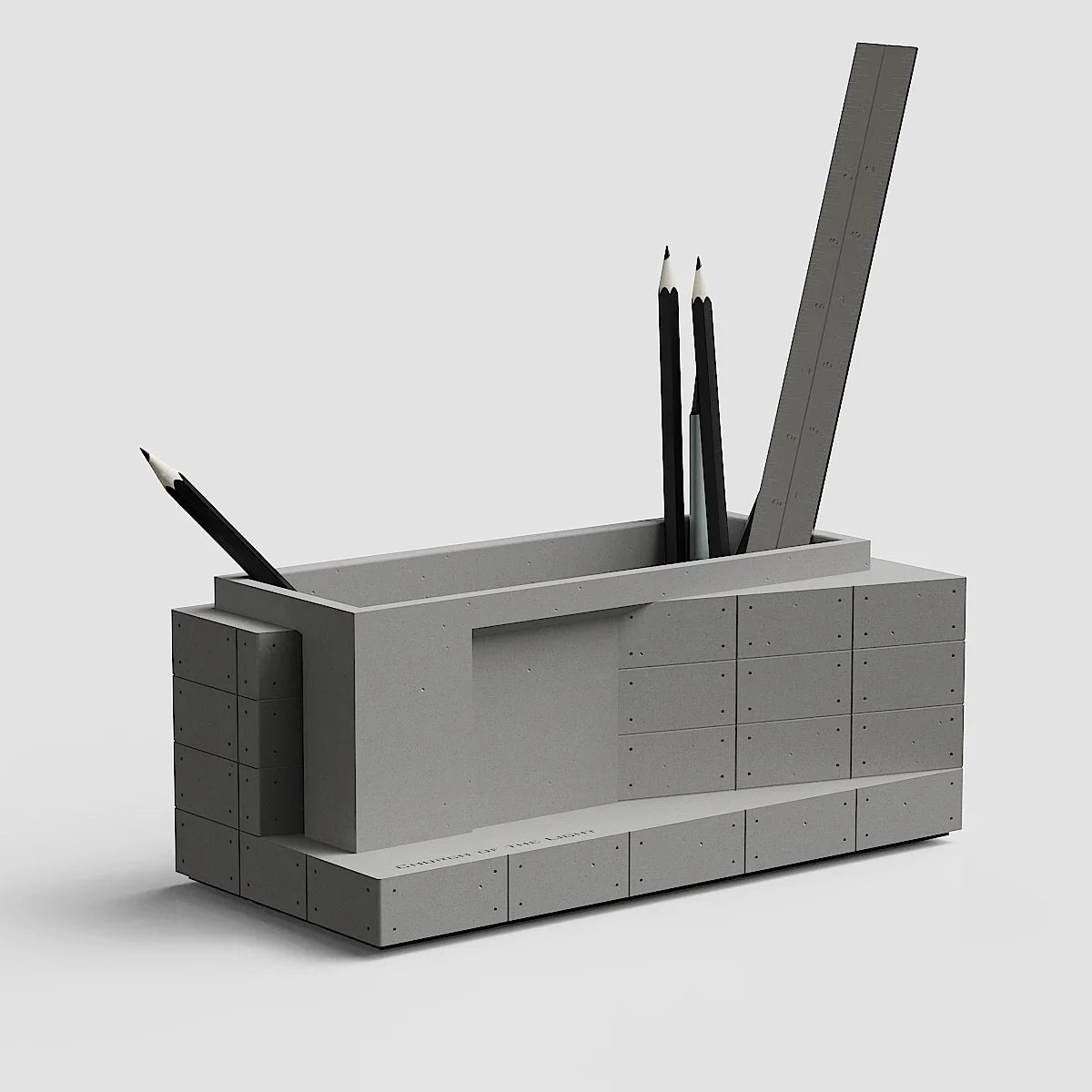 Church of Light Concrete Desk Organizer