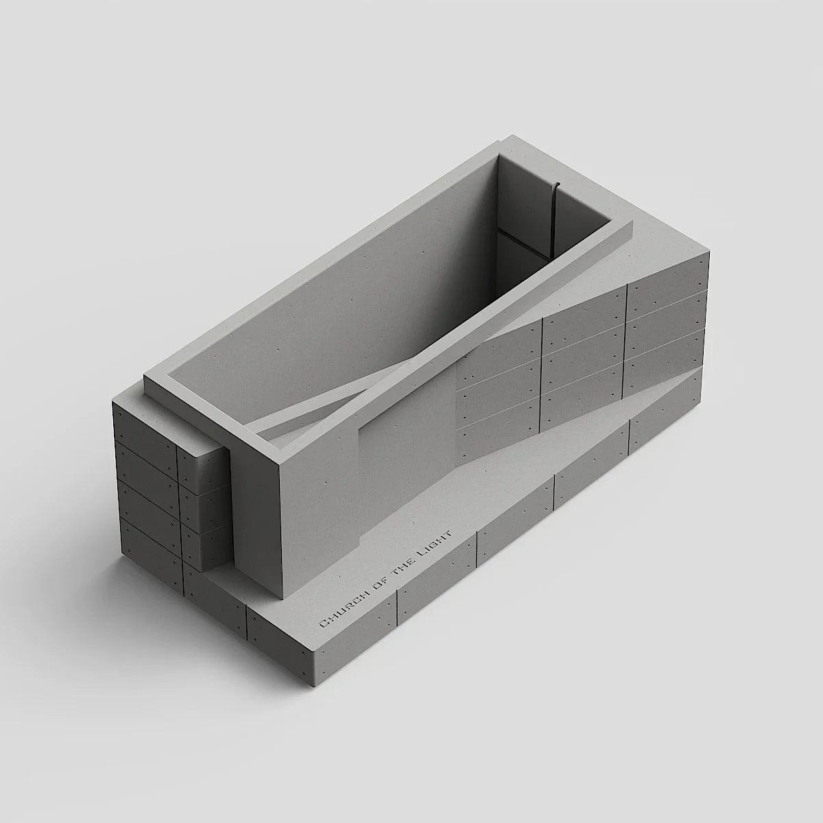 Church of Light Concrete Desk Organizer