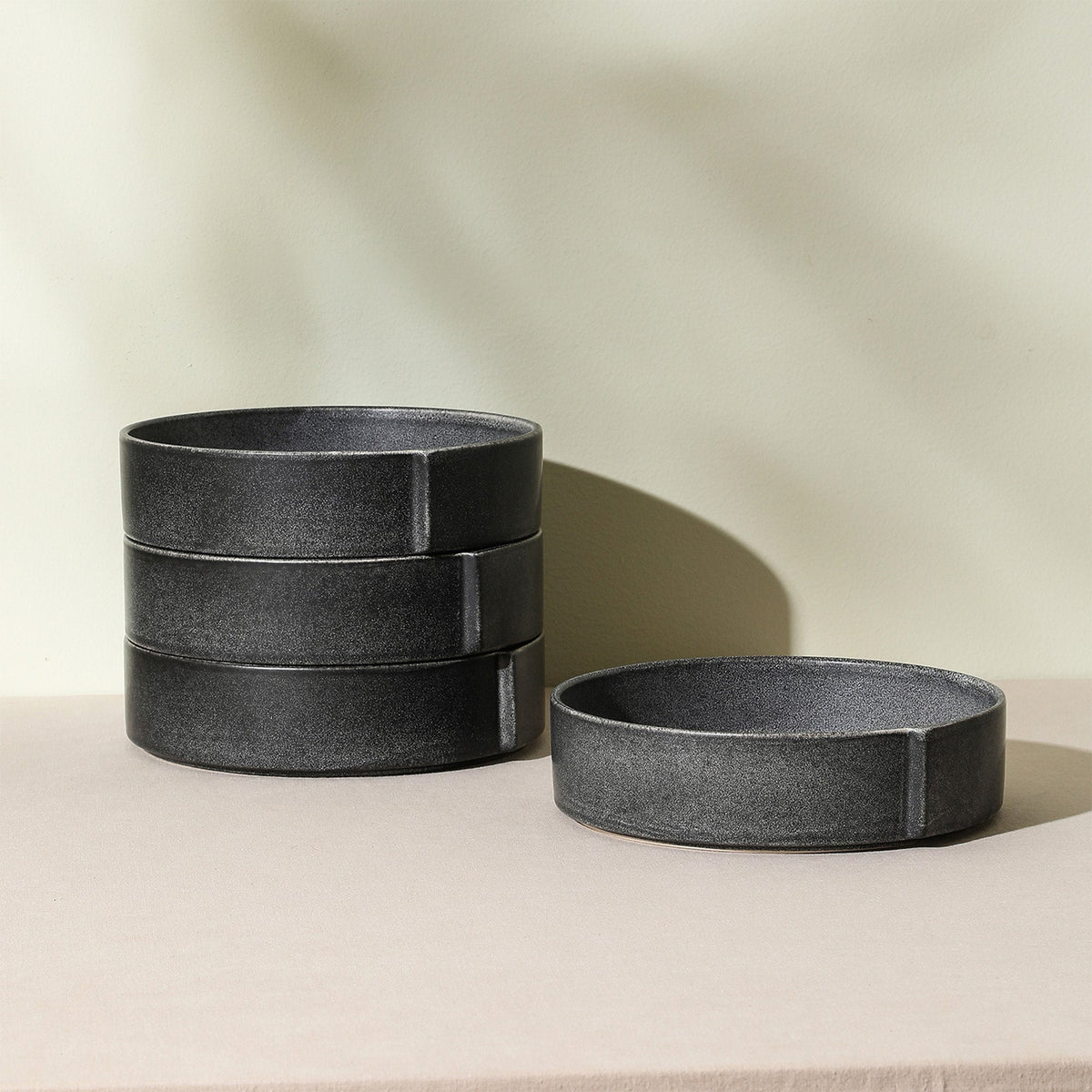 Bao Stoneware  Pasta Bowl - Charcoal
