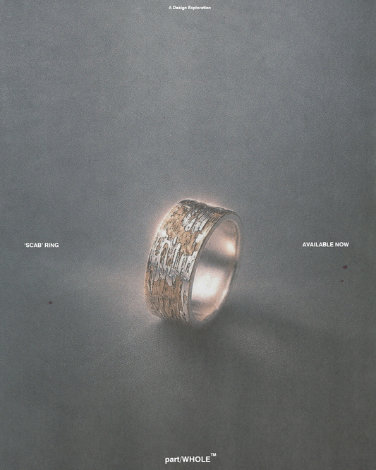 SCAB' Ring (Sterling Silver + Brass)