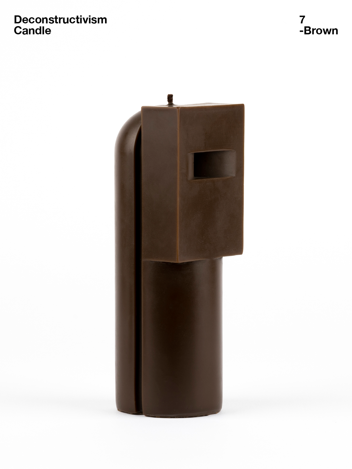 Deconstructivism Candle 7 — Edible Books — Brown