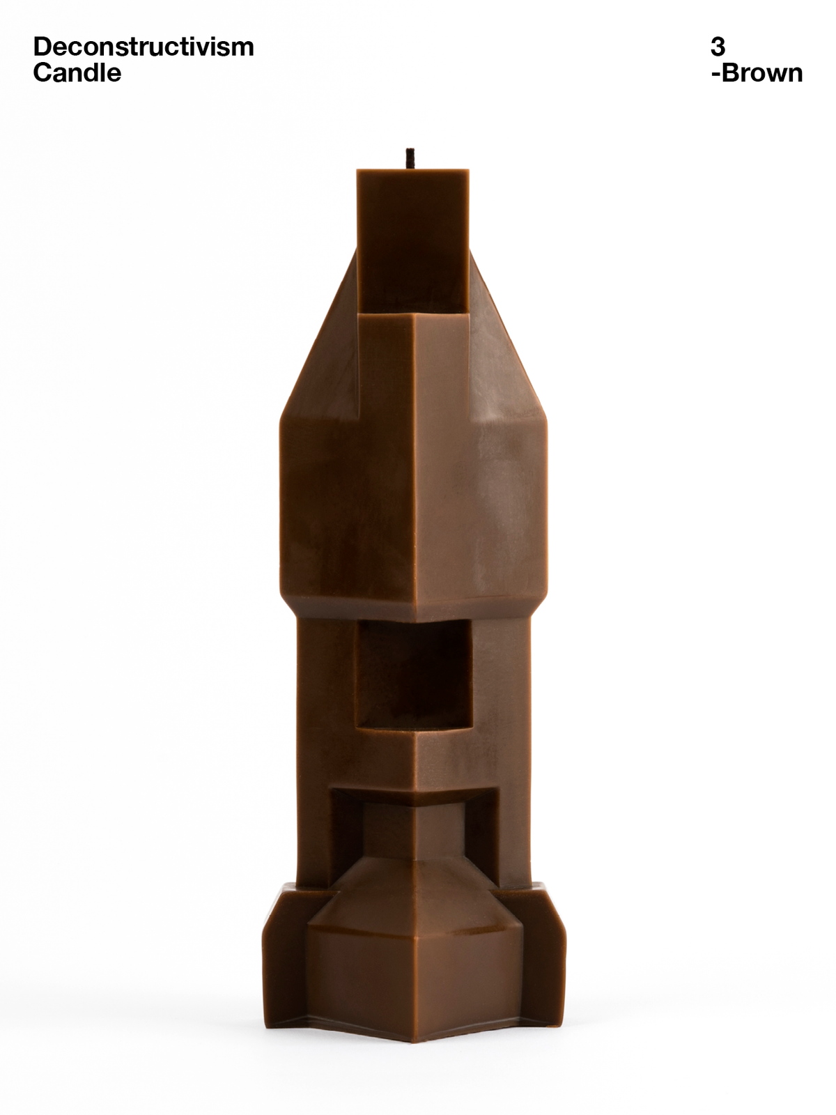 Deconstructivism Candle 3 — Edible Books — Brown