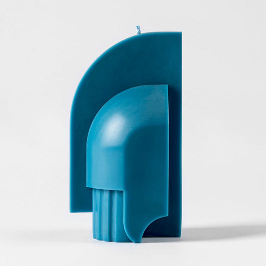 SOAPMEN Head Sculpture Candle — Frigid Wonderland  - Blue