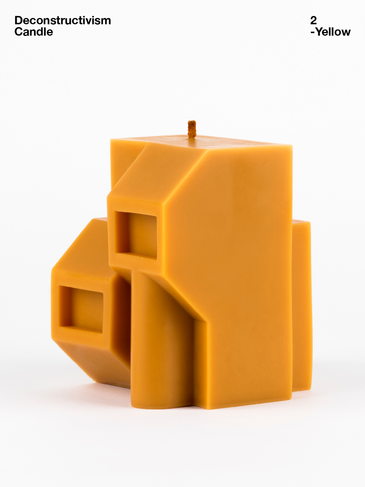 SOAPMEN Deconstructivism Candle 2 — Grafting — Yellow