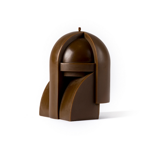 SOAPMEN Head Sculpture Candle — Edible Books - Coffee Brown