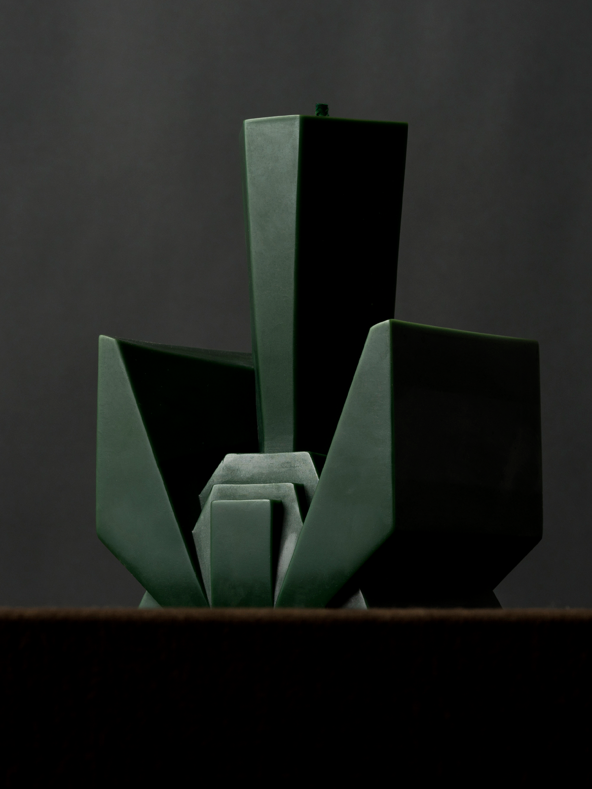 Deconstructivism Candle 4 — Wild Growth of Grass — Green