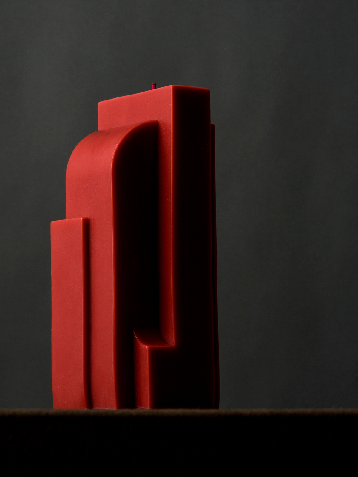 Deconstructivism Candle 8 - Land of Fire - Red