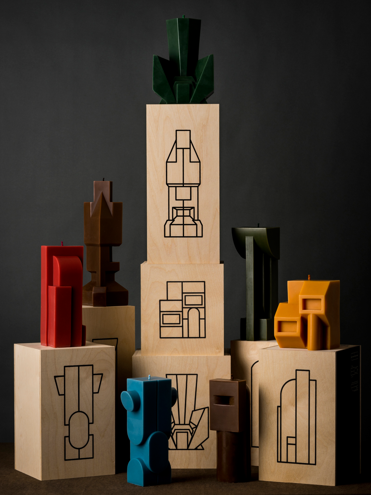 SOAPMEN Deconstructivism Candle 2 — Grafting — Yellow