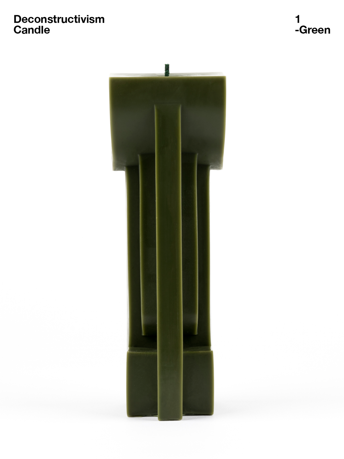 SOAPMEN Deconstructivism Candle 1  — Green