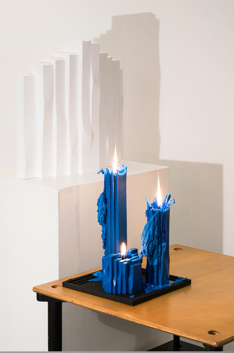 SOAPMEN Vertical Bar Sculpture Candle - Frigid Wonderland