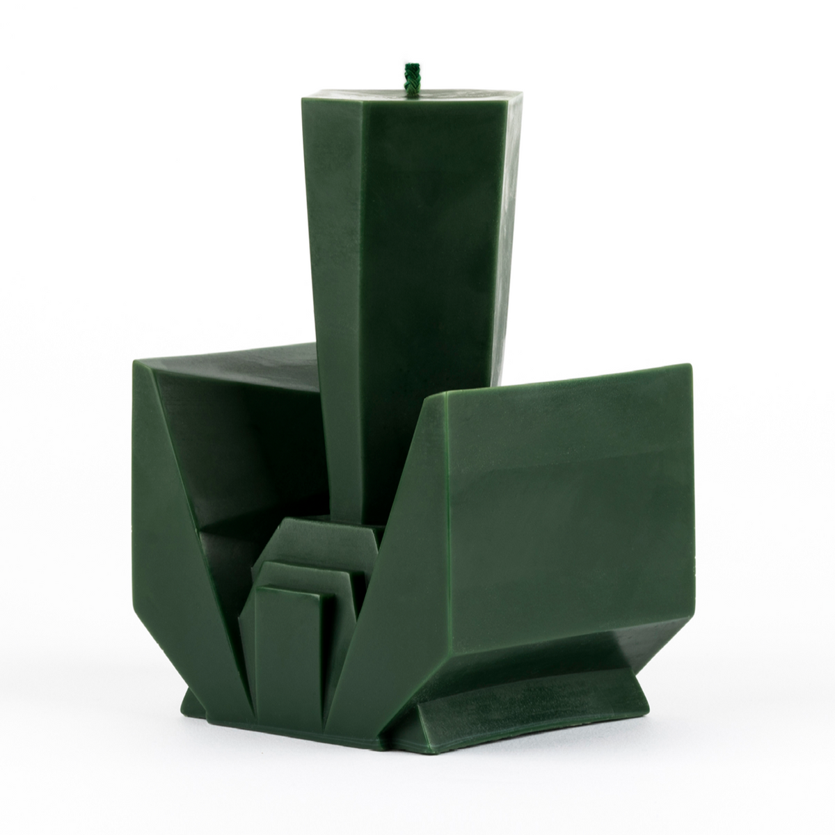 Deconstructivism Candle 4 — Wild Growth of Grass — Green
