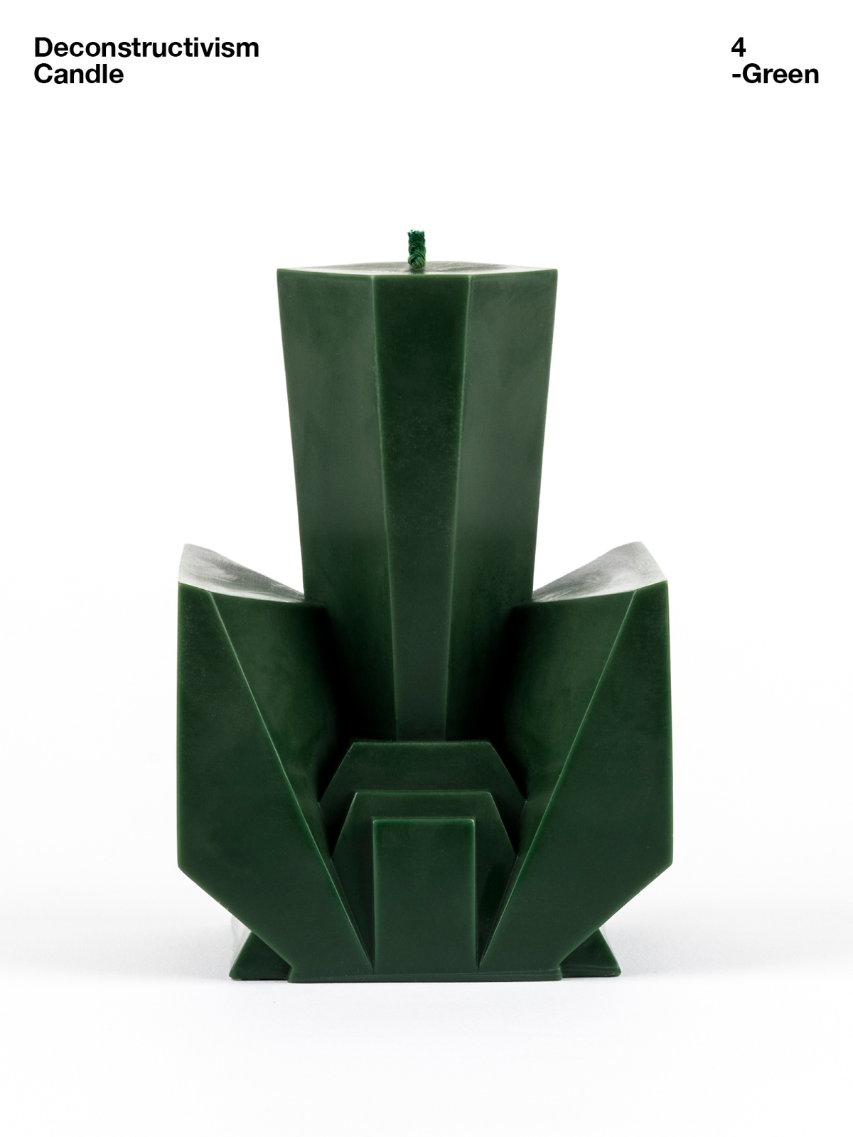 Deconstructivism Candle 4 — Wild Growth of Grass — Green
