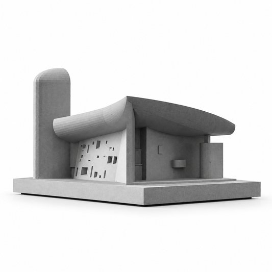 Ronchamp Chapel Concrete Model