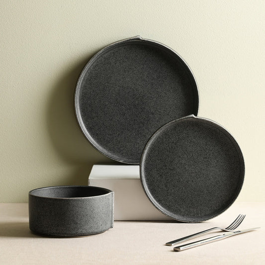 Bao Stoneware Dinnerware Set - Charcoal